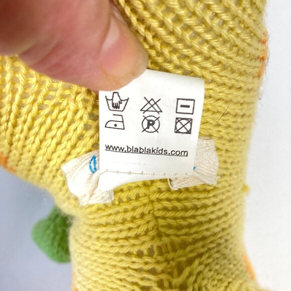 Blabla Stuffed Animal Giraffe Plush with Cat Rider & Bird Hand Knit Made In Peru - Picture 6 of 7